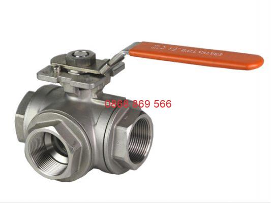 Van bi 3 ngã inox nối ren