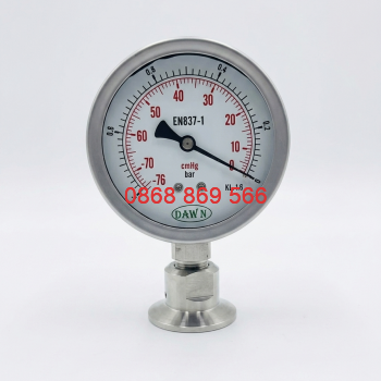Đồng hồ áp suất P752S 100A -76-0cmHg SS316