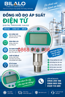 Poster đồng hồ áp suất điện tử