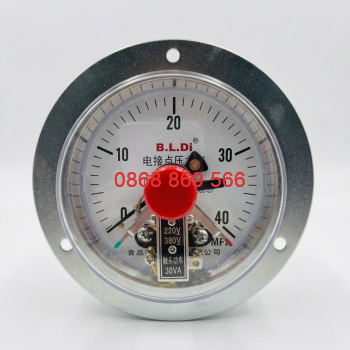 Đồng hồ đo áp suất 3 kim Y100 0-40Mpa chân sau, có vành, ren M20x1.5