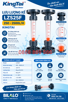 Poster Lưu lượng kế LZS25F 250-2500L